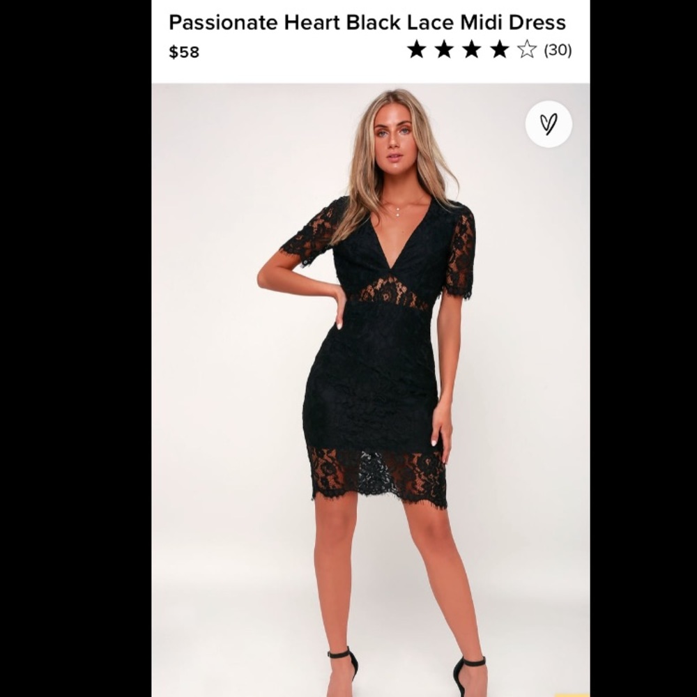 Black lace dress
